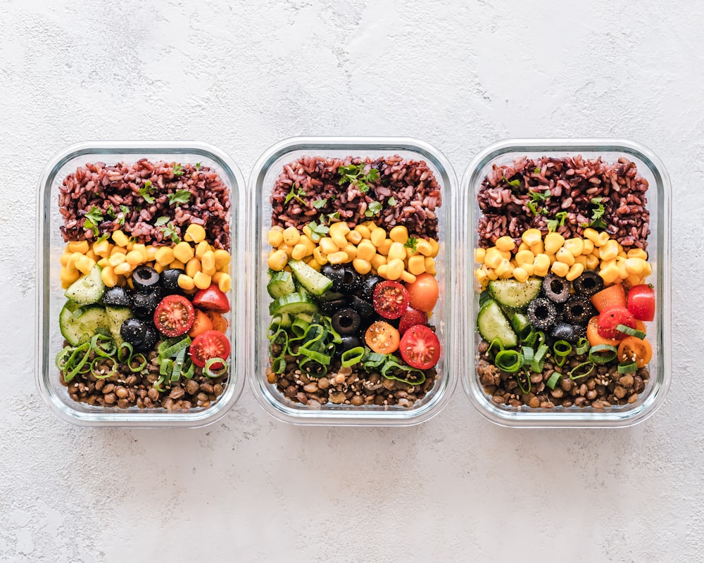 Overnight oats and breakfast jars prepared in advance